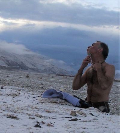 Martin Hunt Cycling on the  tour with redspokes